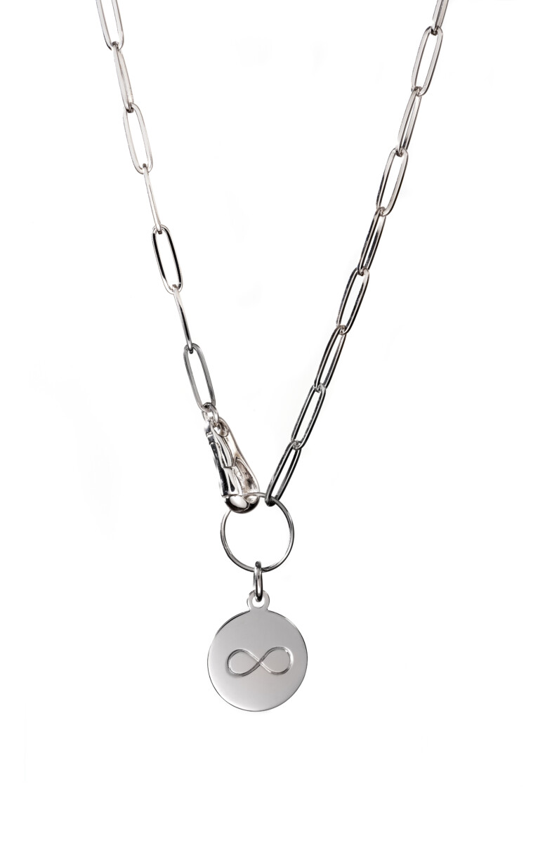 Sterling Silver, Infinity Medallion Necklace. – ANNE ZELLIEN